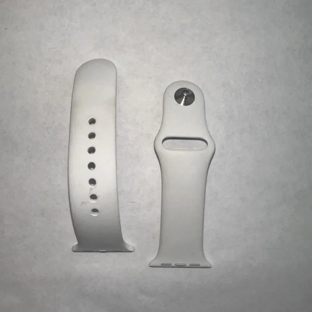 Genuine Apple Sport Band Apple Watch 38/40/41mm White Silver M/L